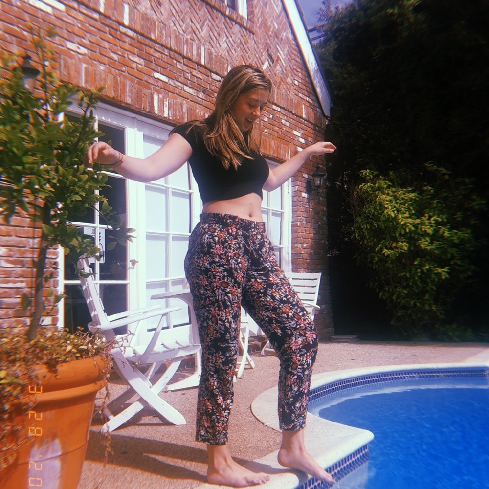Jessica Simpson floral pants